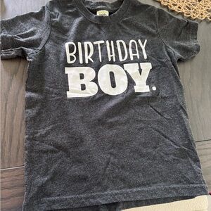 Charcoal Birthday Boy Short Sleeve Tee